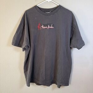 Vintage Rurouni Kenshin ODM Anime T-Shirt Mens 2XL Charcoal Grey Graphic Tee